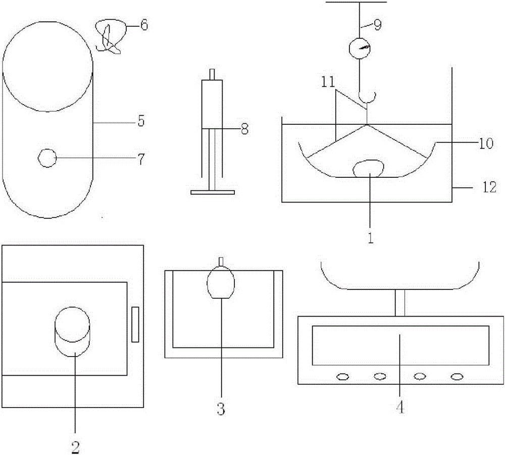 Test method and device for measuring soil body porosity indoors