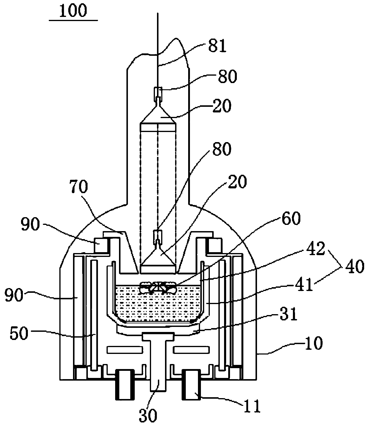 Heat shielding assembly, crystal pulling furnace system and working method of crystal pulling furnace system