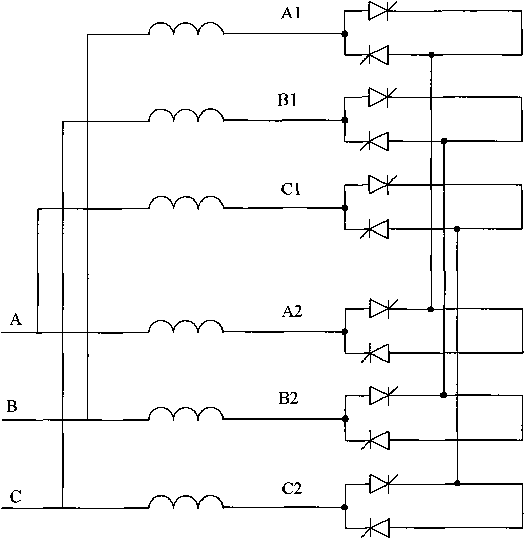 Reconstruction configuration method of thyristor controlled reactor (TCR) valve block