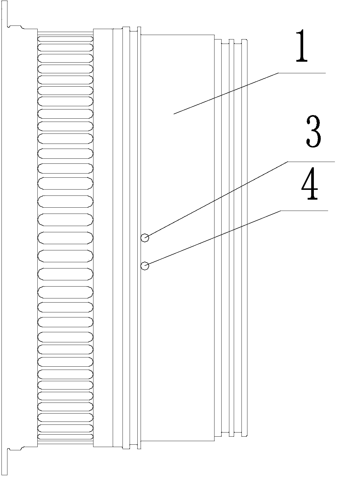 Method for repairing corner of locating pin of bearing case