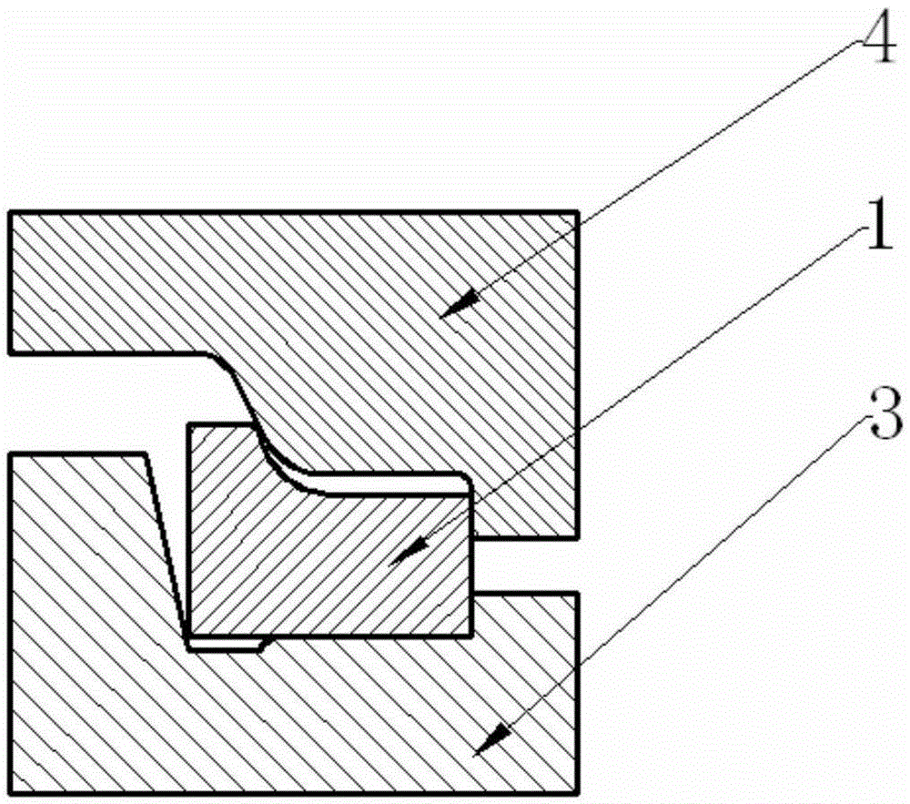 Forming method of large TC4 alloy die forging