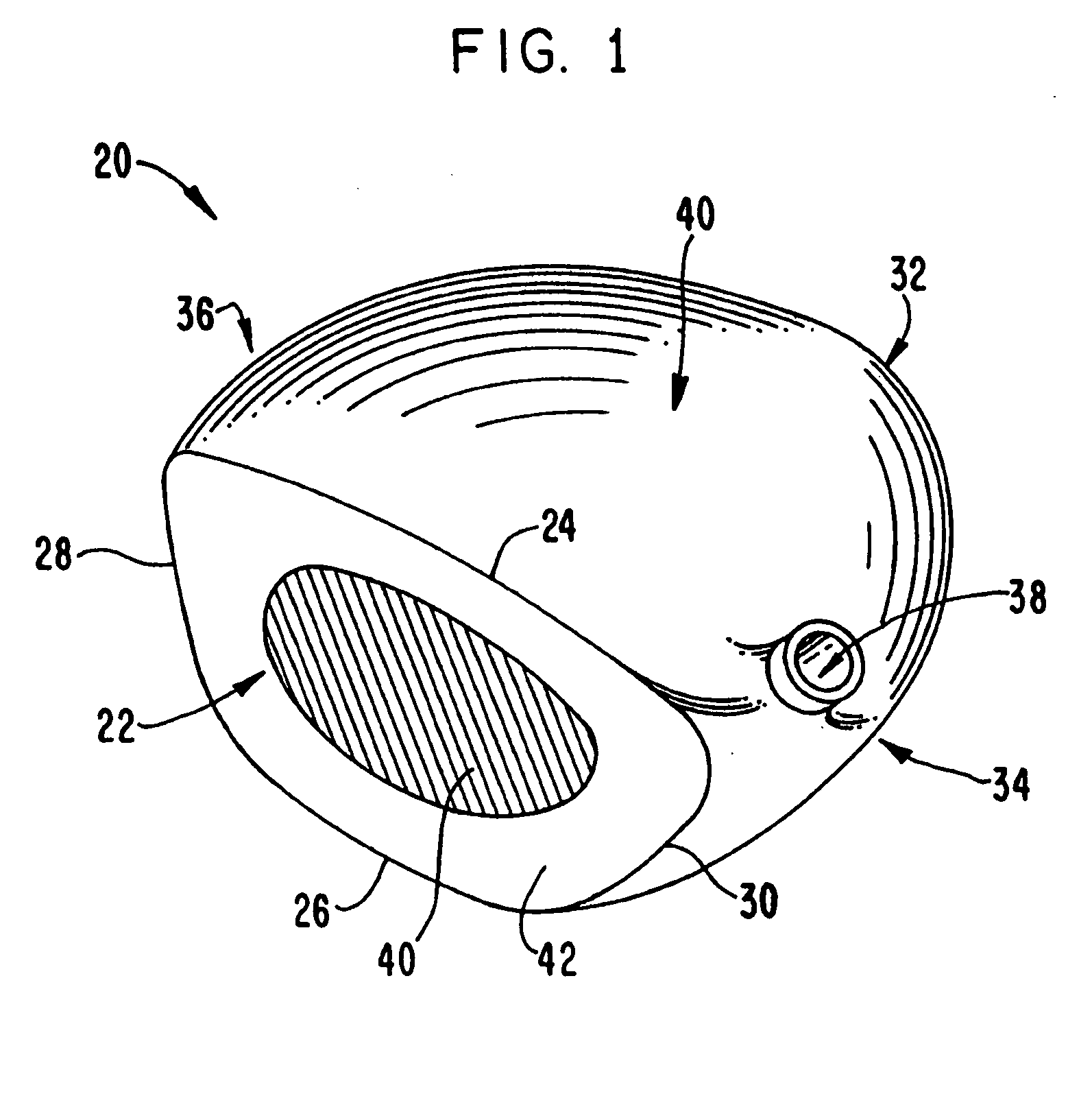 Golf club head having an alignment marker on its strike face