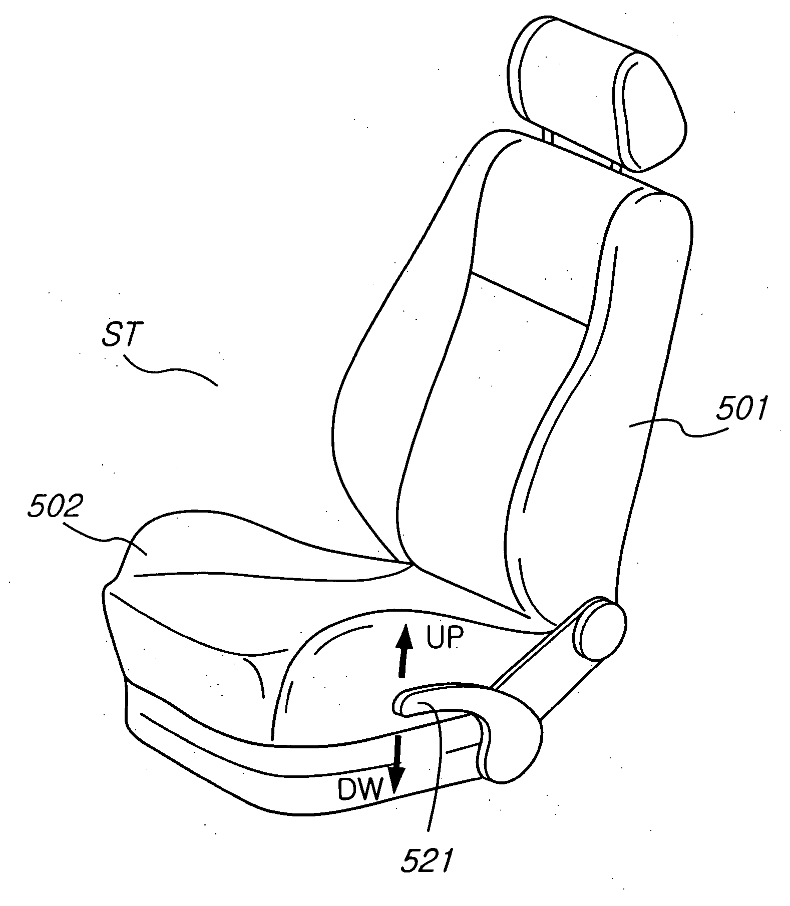 Seat cushion pumping device for vehicle