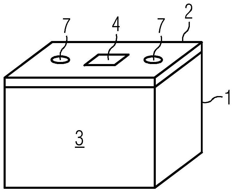 Housing, high pressure tank and method for operating high pressure tank