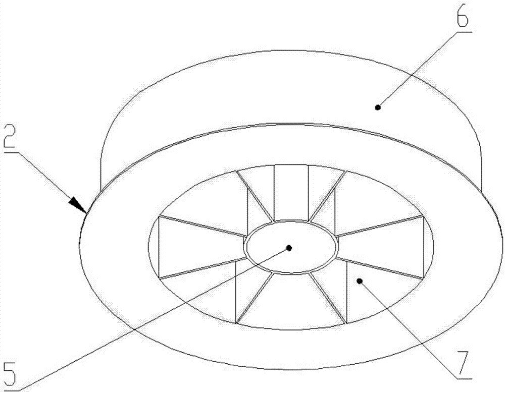 Floating air-cushion supporting platform