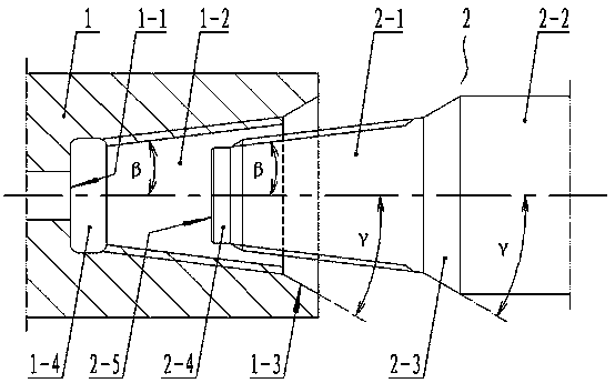 Impact taper thread connection rock drilling tools