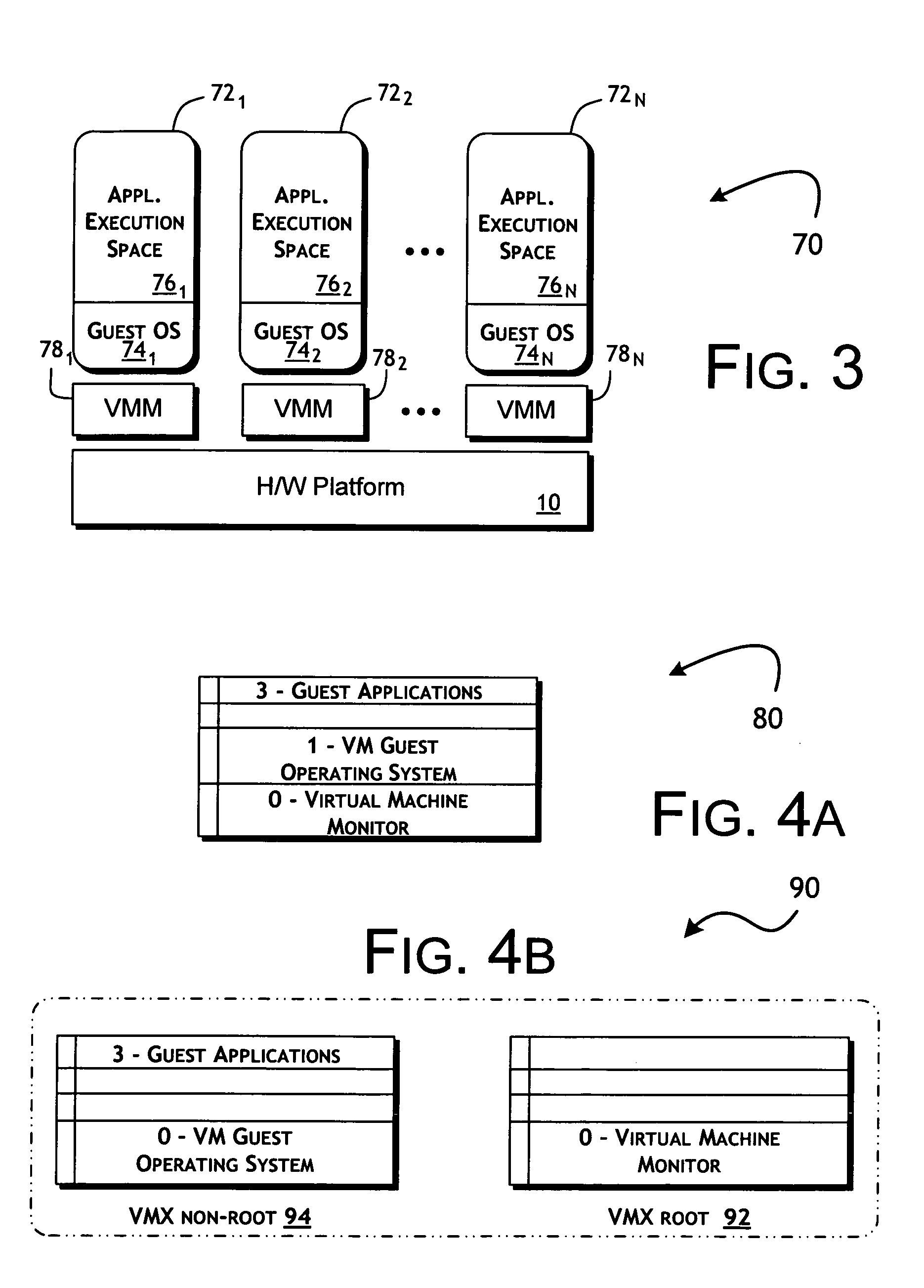 Adaptive dynamic selection and application of multiple virtualization techniques