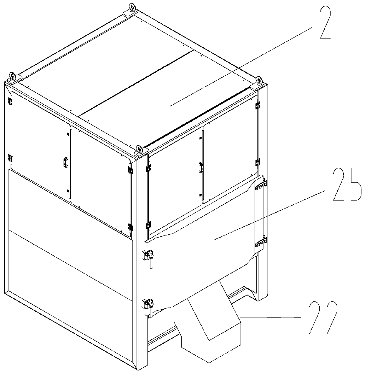 Large-substance sorting system for food waste