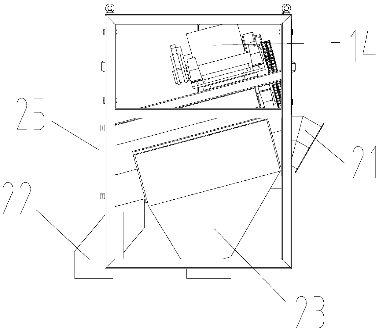 Large-substance sorting system for food waste