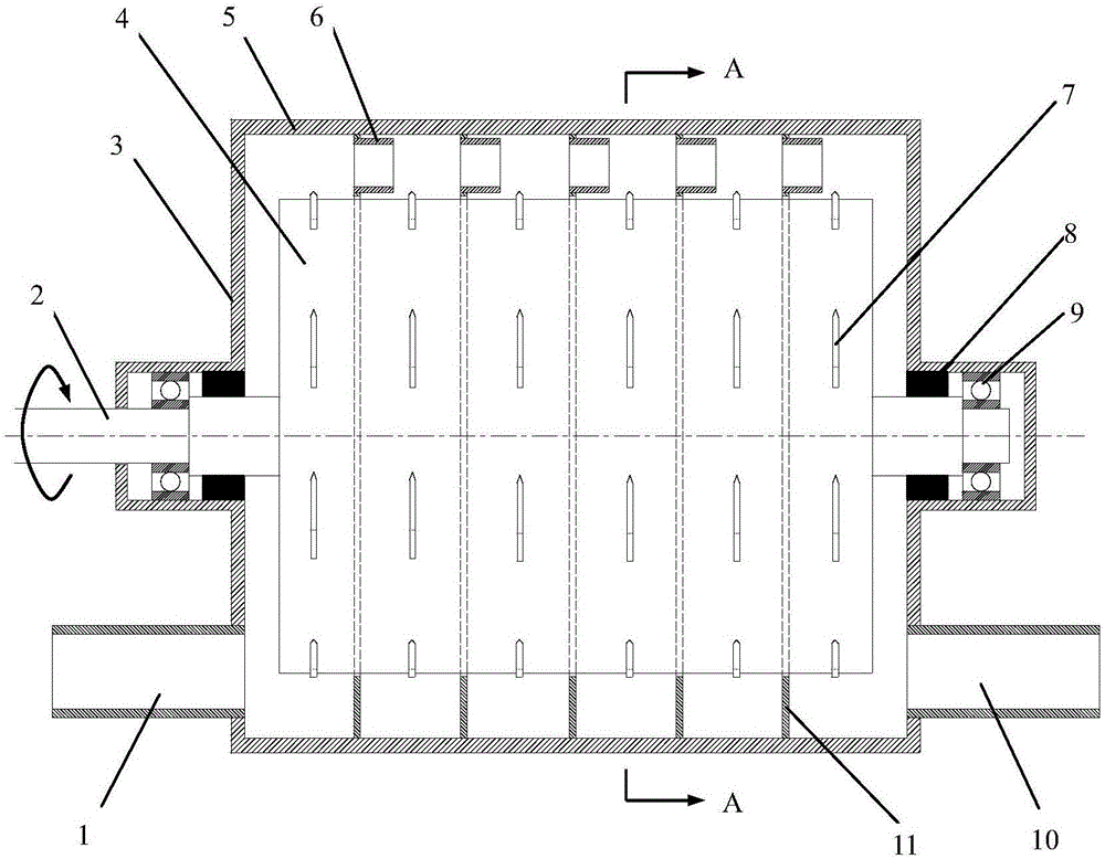 Rotary liquid whistle cavitation generator