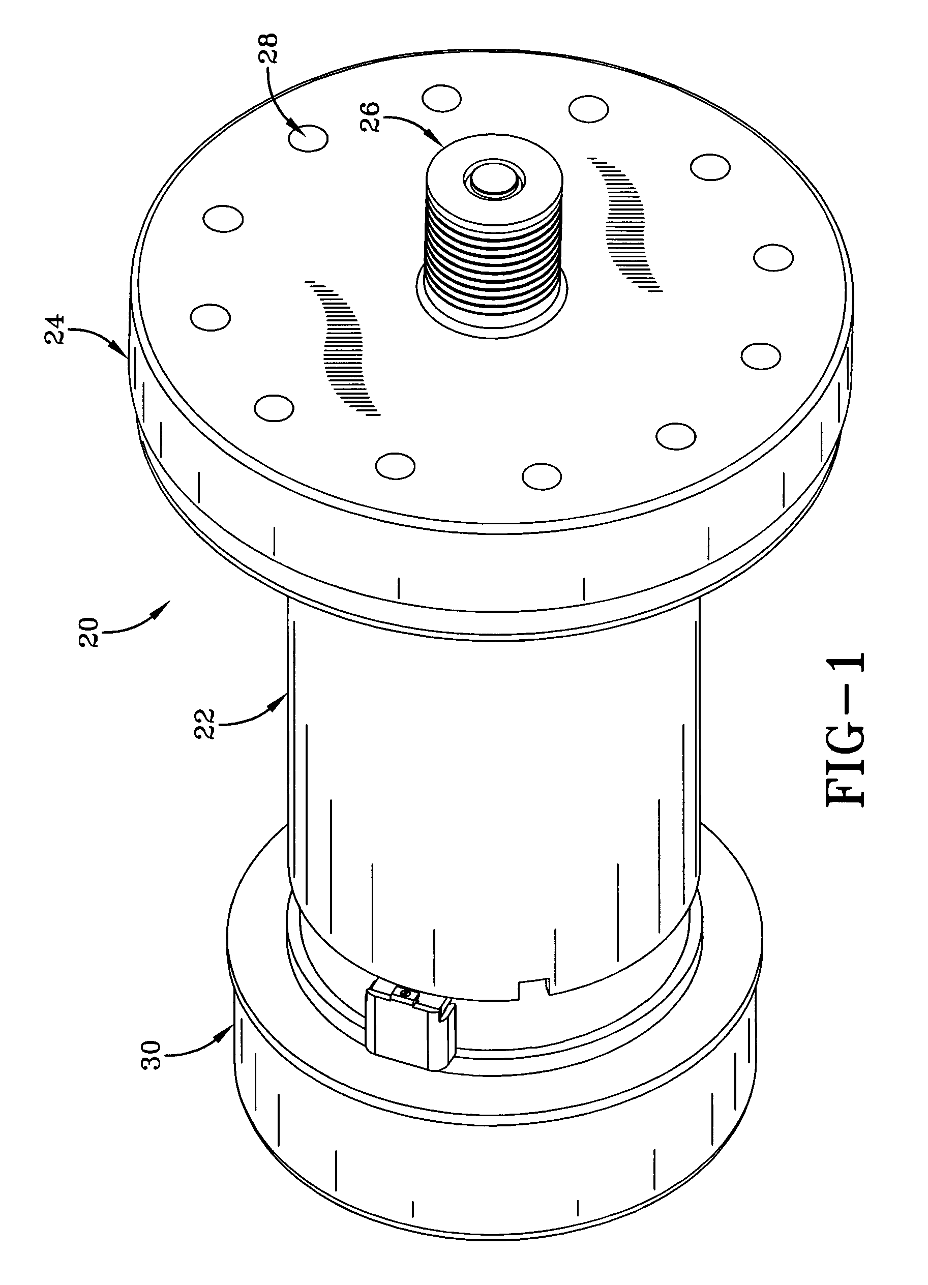 Motor/flywheel assembly with shrouded radial cooling fan