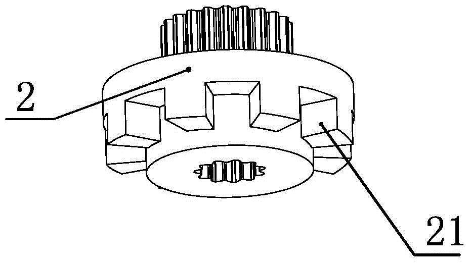 A deceleration clutch of an intelligent washing machine