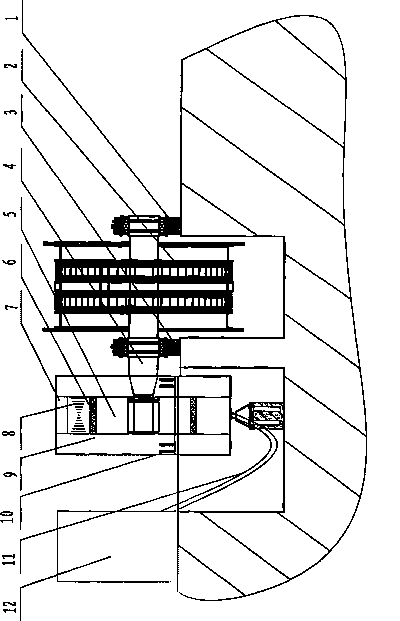 Direct-drive type permanent magnet synchronous motor dedicated to mine hoister