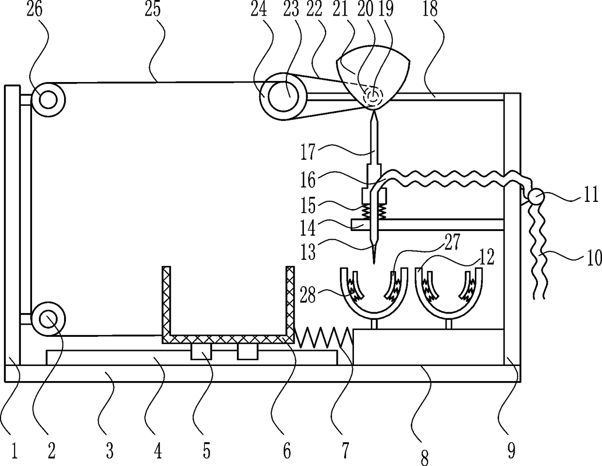 A quick inflation device for sports volleyball