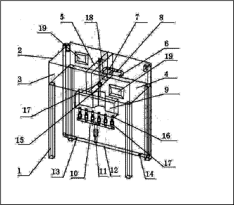 Multifunctional continuous casting water model test device