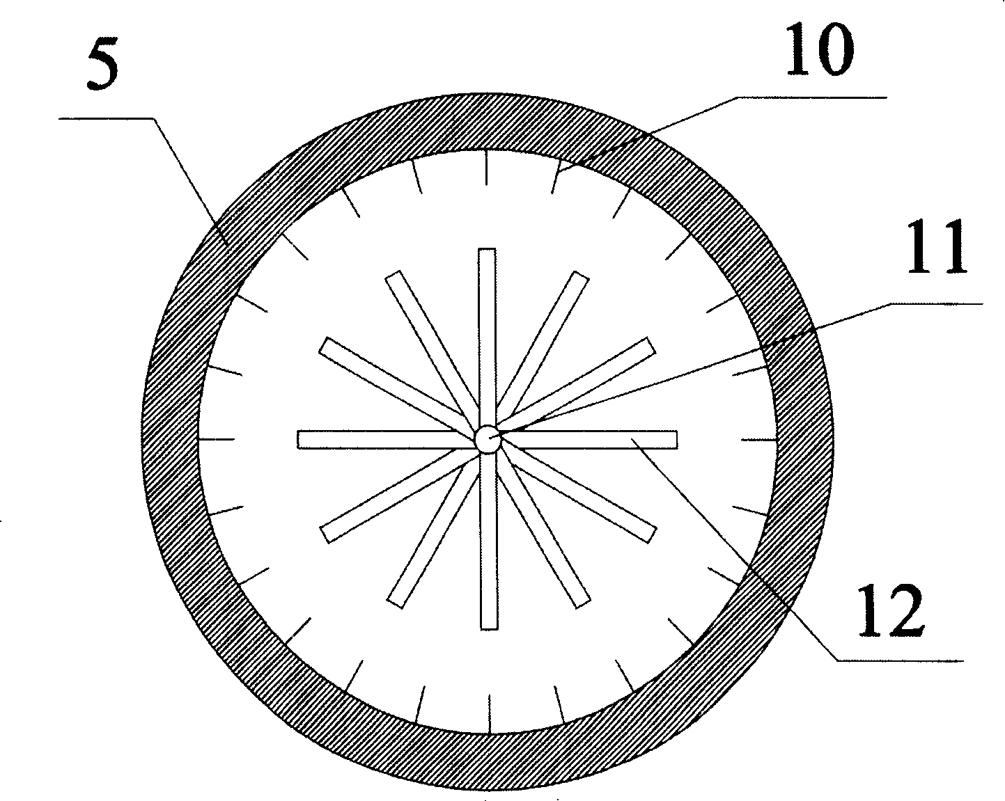 Gyration type sludge desiccation material-feeding device for sludge burning furnace