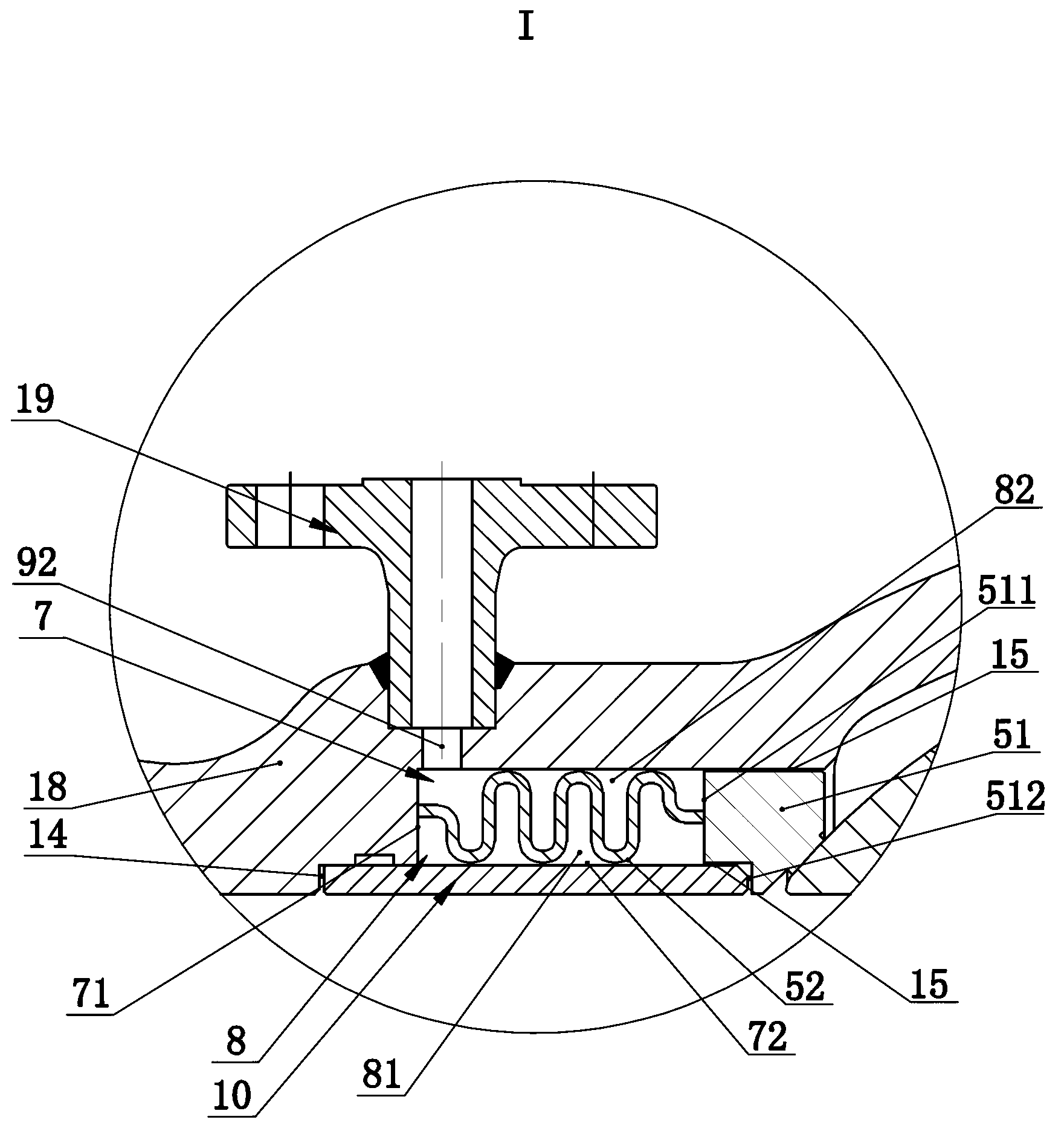 Ball valve used for high-temperature easily-coking medium