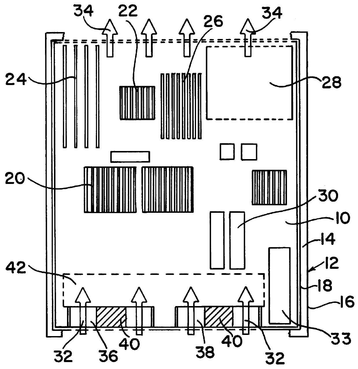 Computer component cooling fan closure device and method thereof