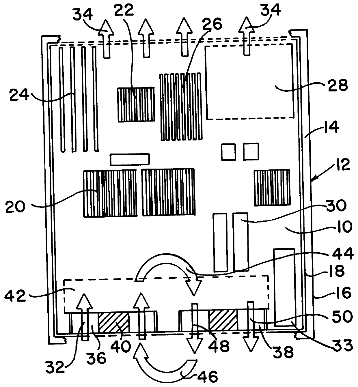 Computer component cooling fan closure device and method thereof