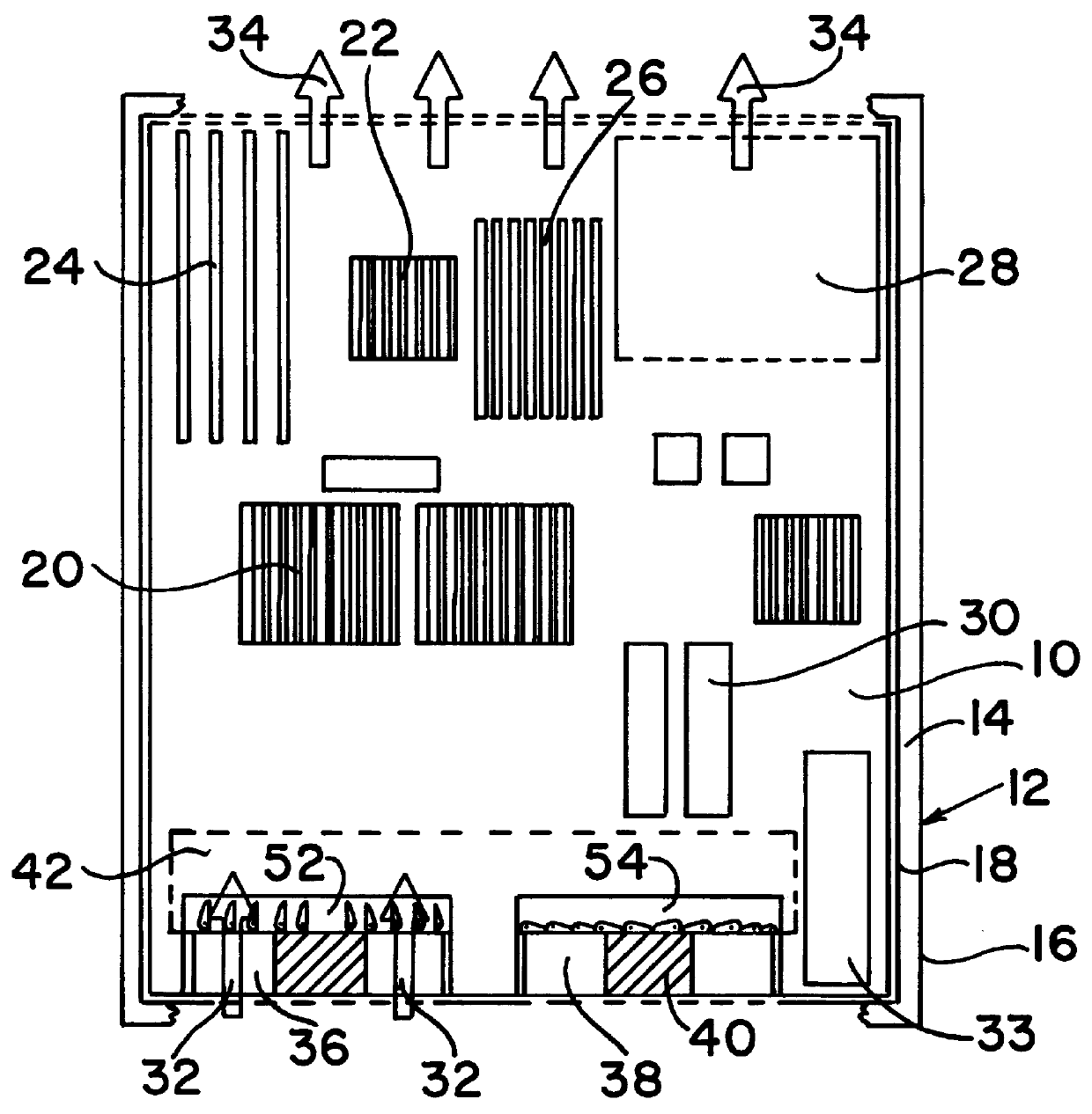 Computer component cooling fan closure device and method thereof