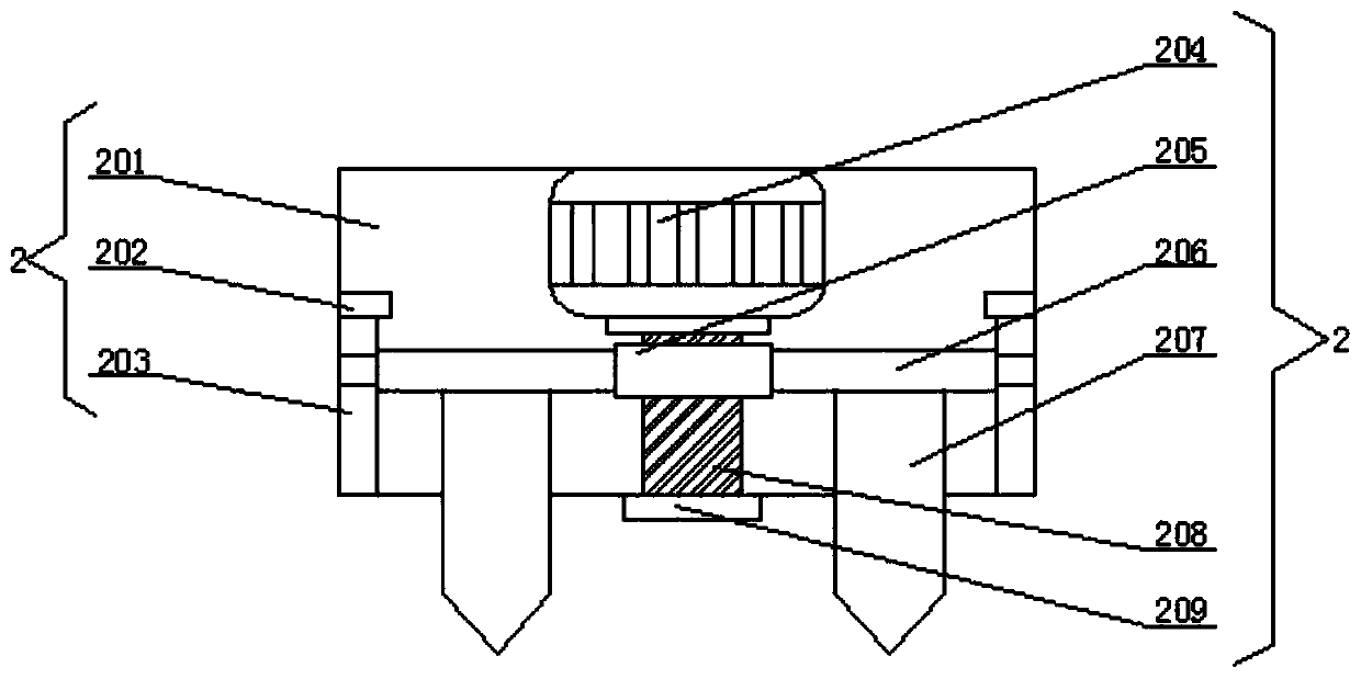 Angle-changeable fixing device based on missile launching