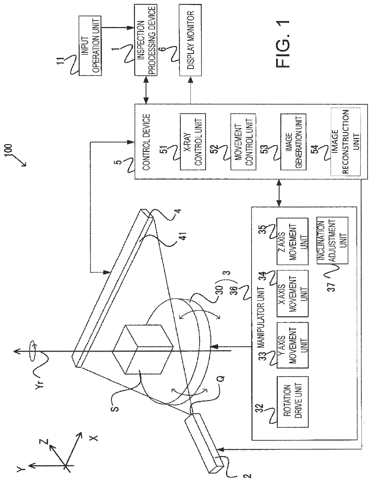 Measurement processing device, x-ray inspection device, measurement processing method, measurement processing program, and structure manufacturing method