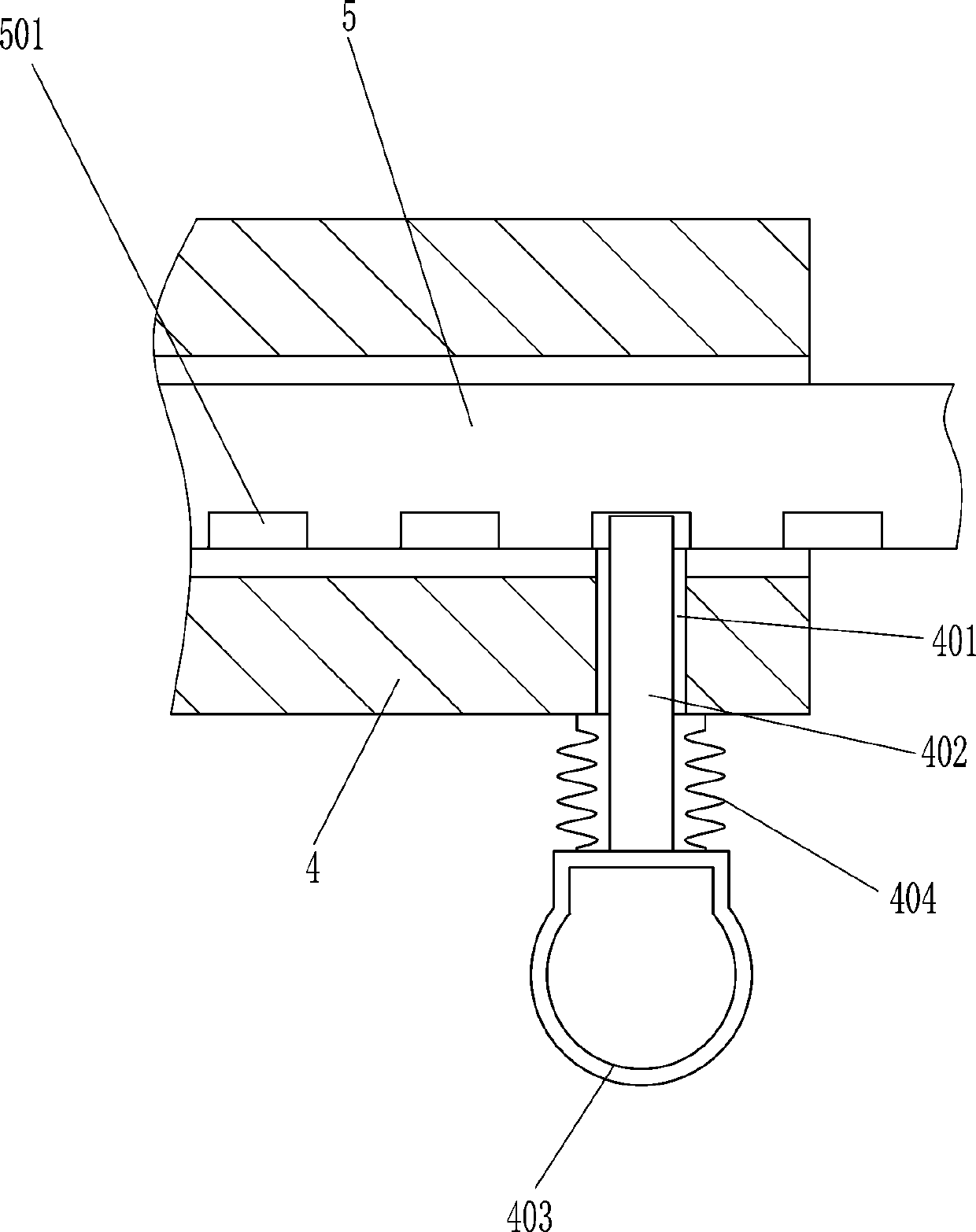 An orthopedic auxiliary leg pressing device