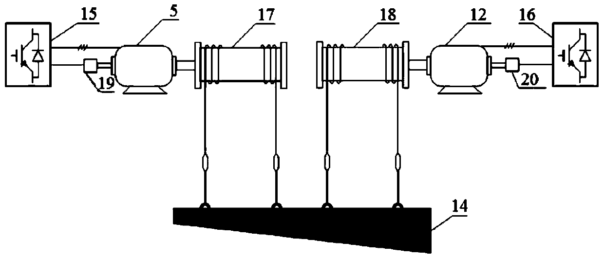 A dual-motor constant power synchronous control system without rigid shaft connection