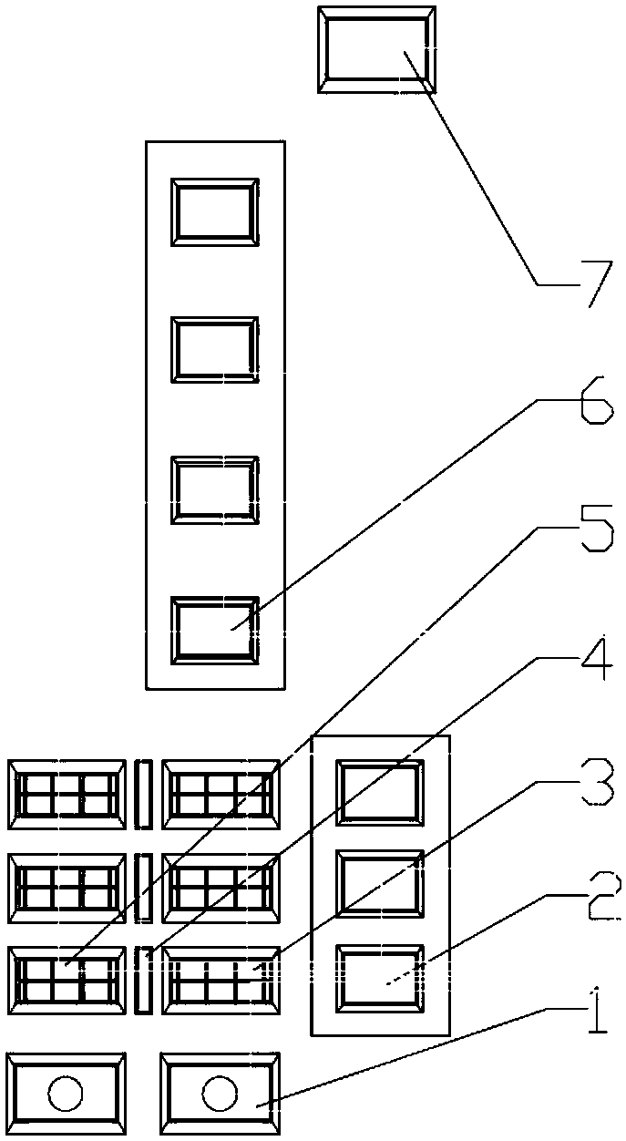 Low-nitrogen combustion device for coal powder gasification combustion and combustion method