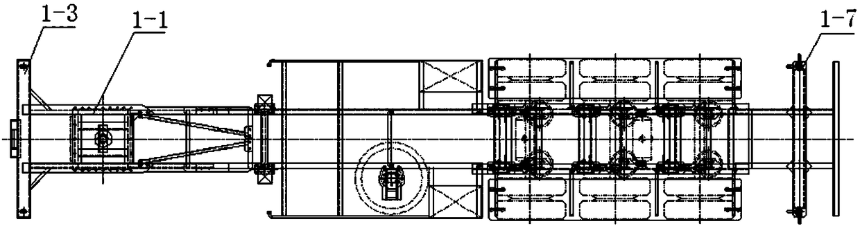 Integrated structure of container transportation semi-trailer and tank container