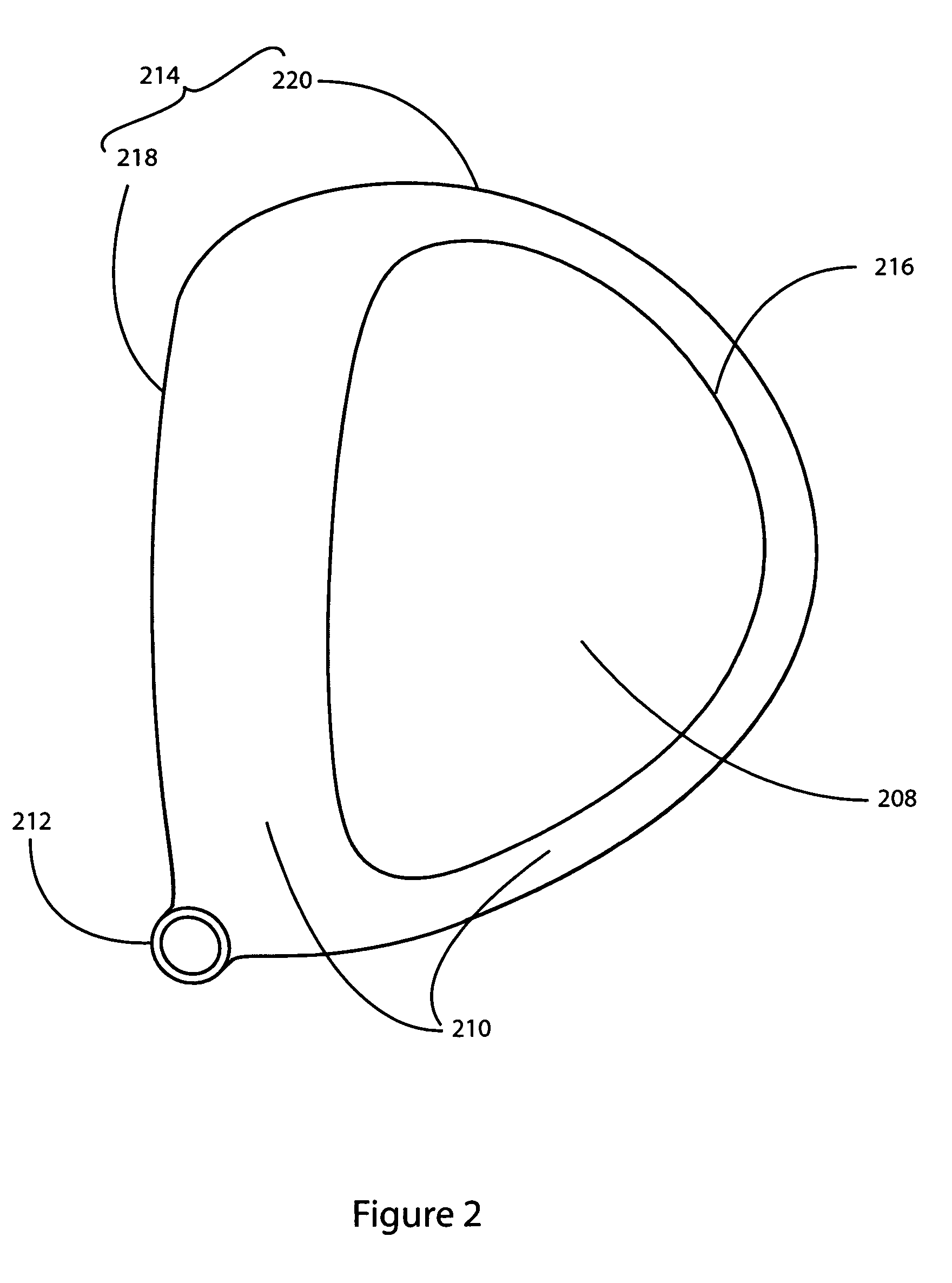 Golf club head having a displaced crown portion