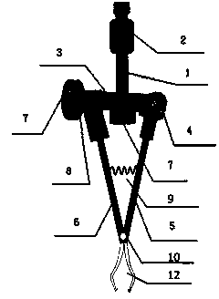 Mouth rehabilitation metal dowel pin removal device