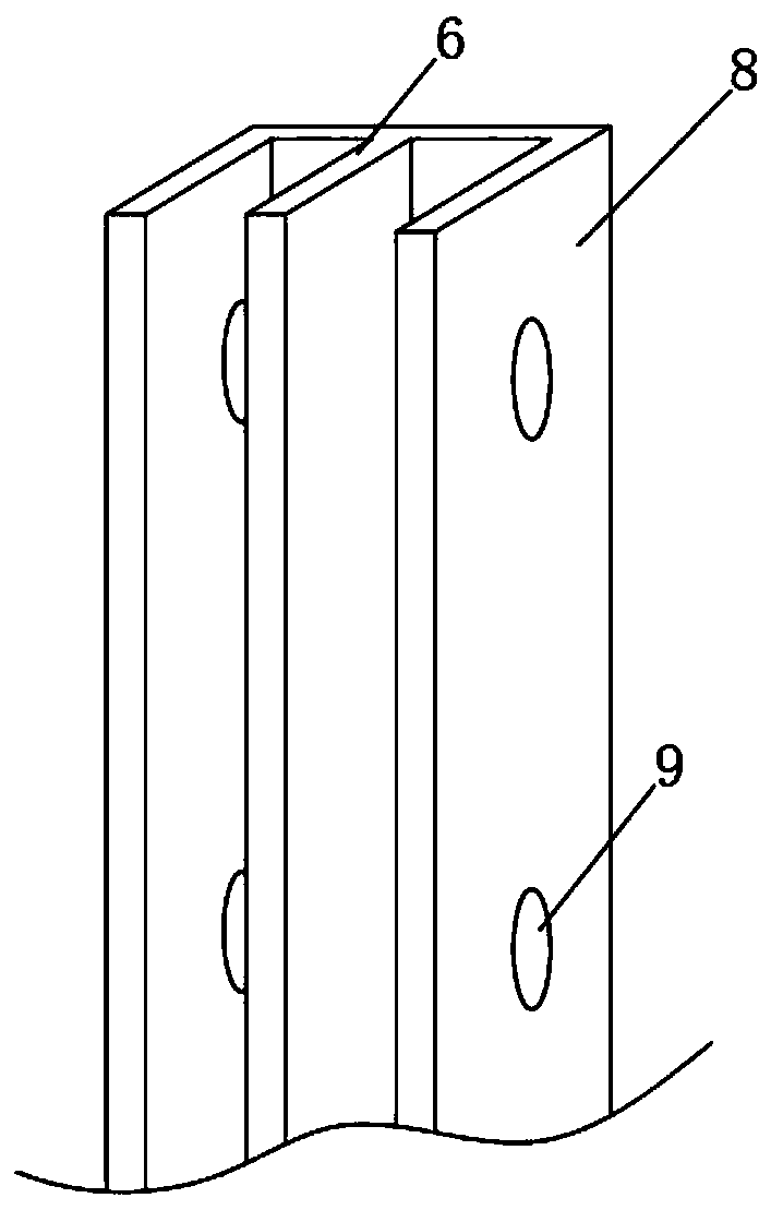 LED display screen box body arc-shaped mounting and fixing structure