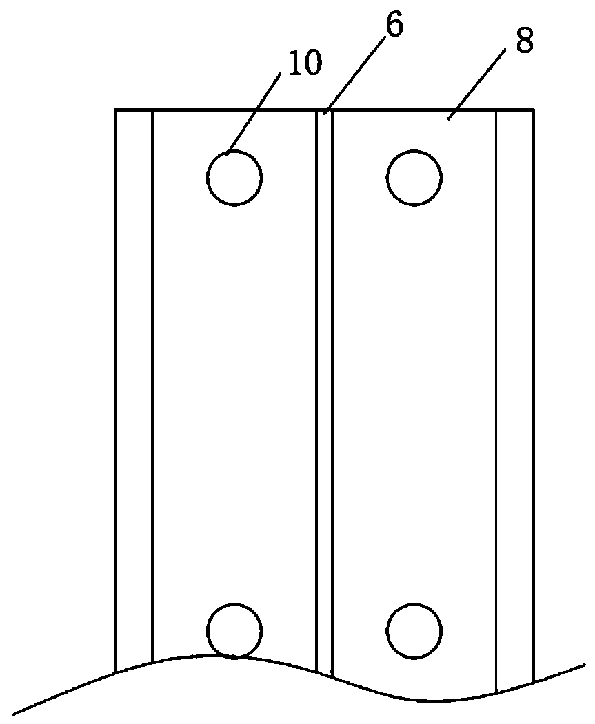 LED display screen box body arc-shaped mounting and fixing structure