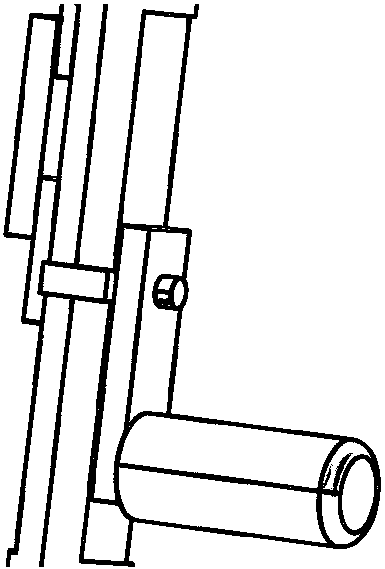 Auxiliary manual picking machine for fruits growing on trees based on crank sliding block motion