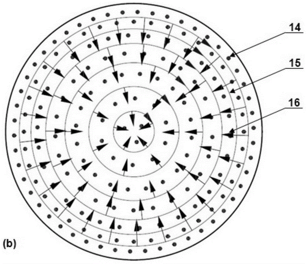 Method and device for casting electromagnetic compound control electroslag remelting fine grains