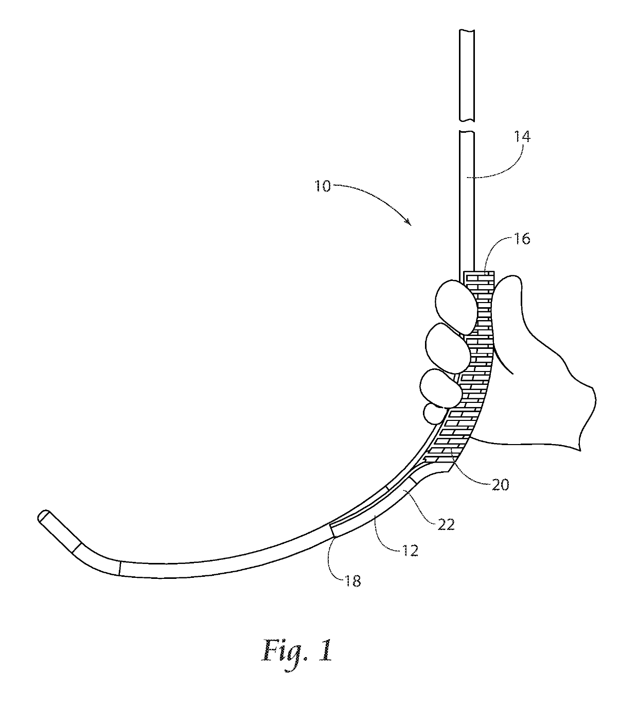 Device for gripping and directing bougies for intubation