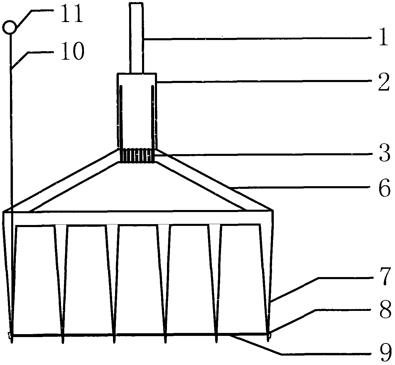 Submerged plant collection clamp