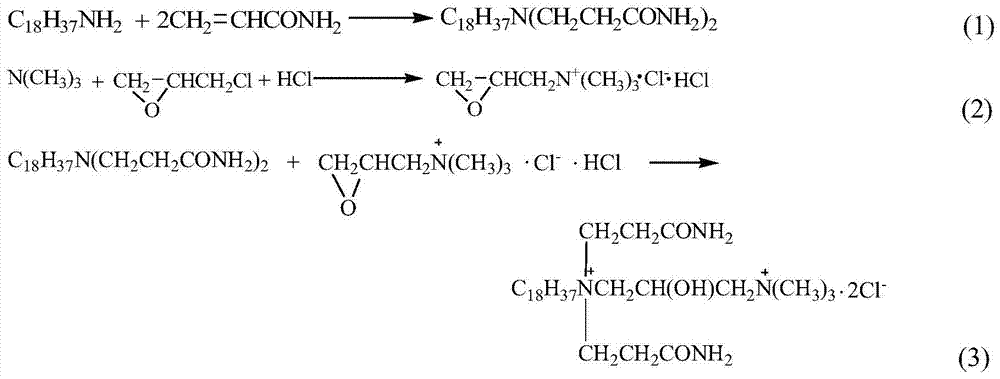 A kind of dication amide type asphalt emulsifier and preparation method thereof