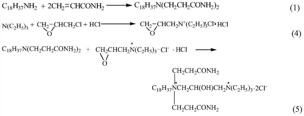 A kind of dication amide type asphalt emulsifier and preparation method thereof