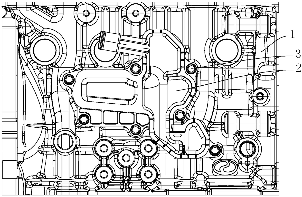 Engine cylinder block and cylinder block oil-gas separation assembly