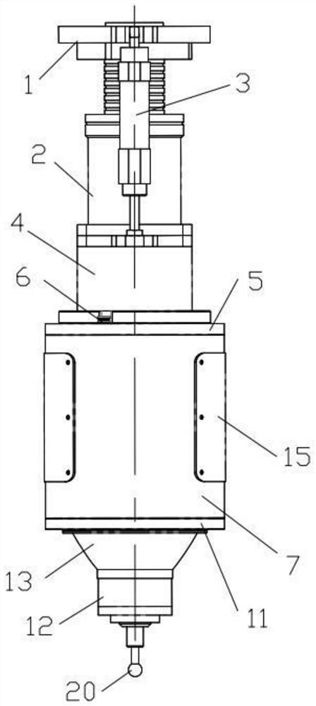 A constant force grinding and polishing head mechanism