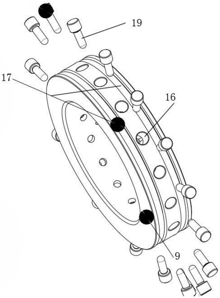 A constant force grinding and polishing head mechanism