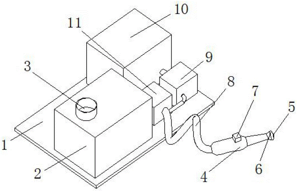 Novel flushing device for general surgery department