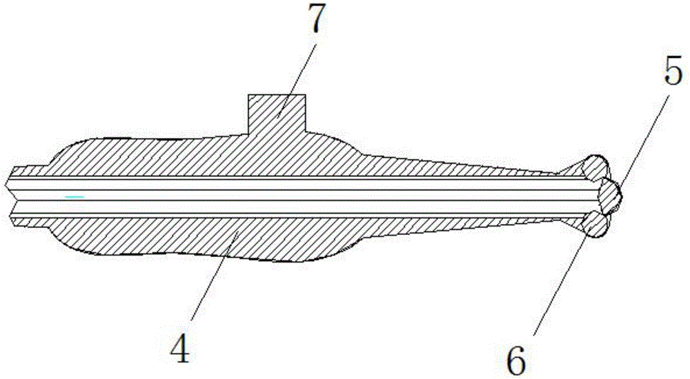 Novel flushing device for general surgery department