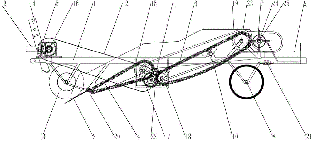 Potato multi-stage conveying and separation excavator