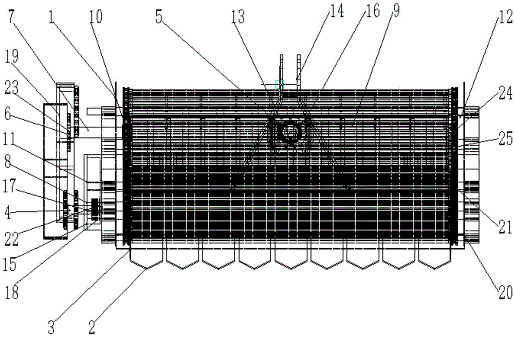 Potato multi-stage conveying and separation excavator