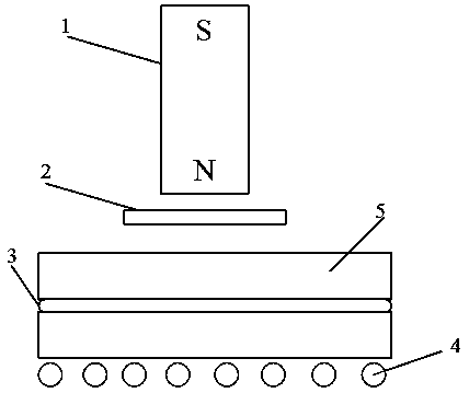 Non-contact ultrasonic brazing connection method for preparing quartz glass connector