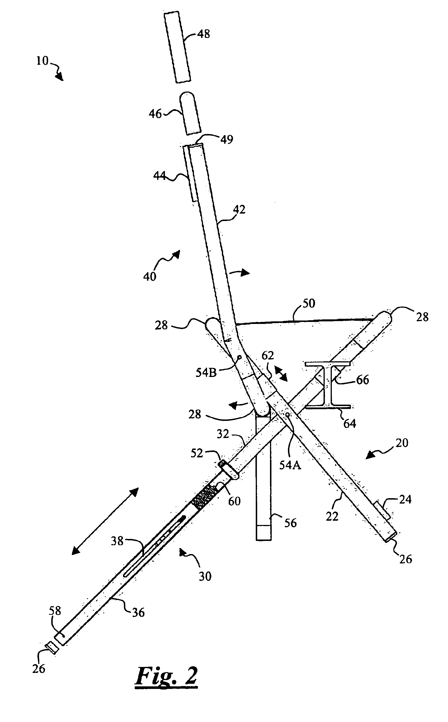 Continuously adjustable lawn furniture having tubular construction