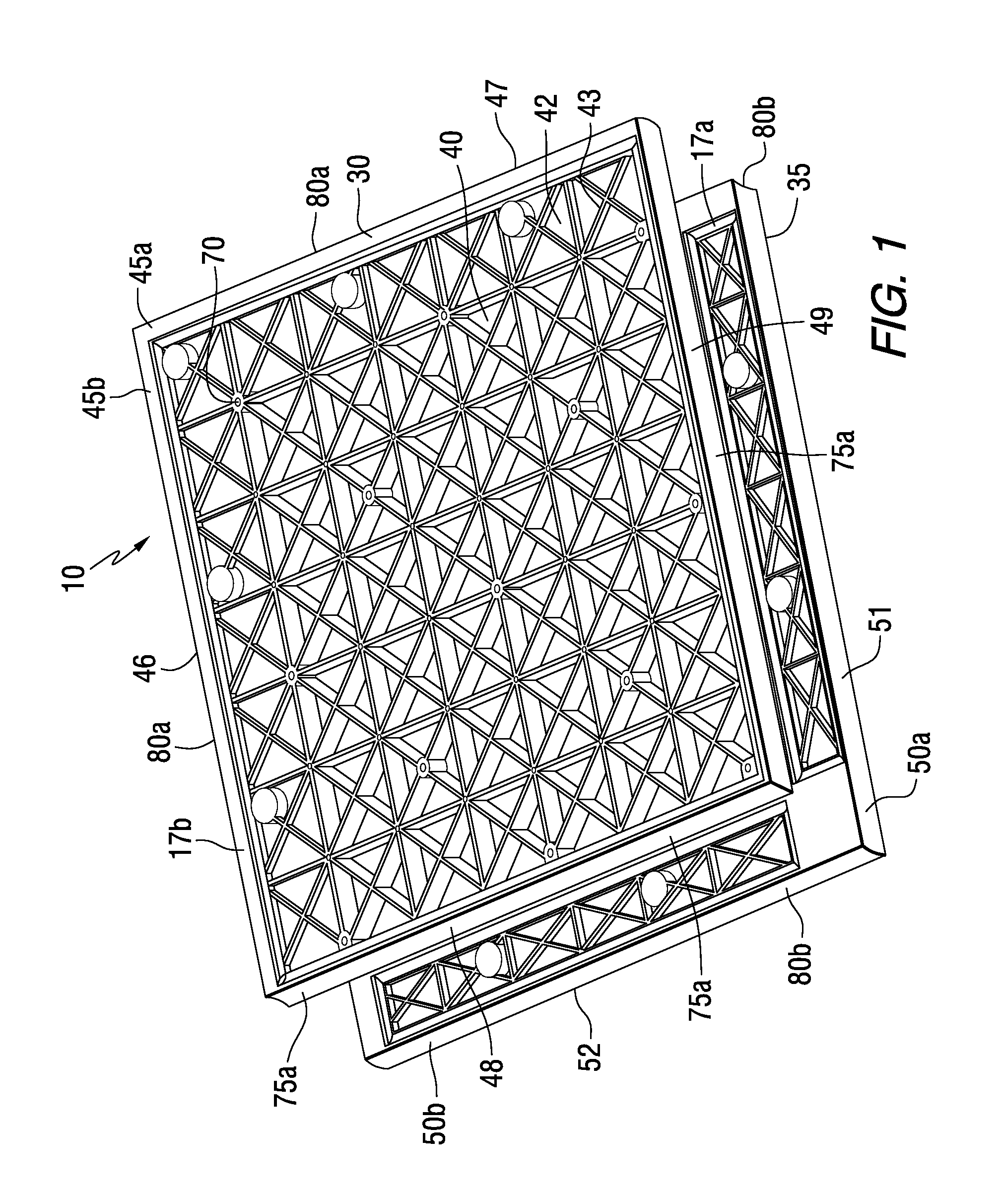 Heavy duty modular flooring and roadway device